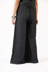 DENIM MEGA WIDE LEG TROUSERS - Shanakht