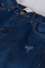 GIRLS MOM FIT RIPPED DENIM - Shanakht