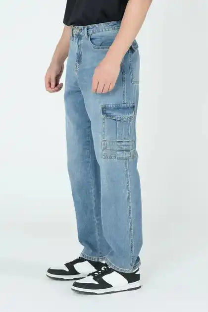 ORIGINAL STRAIGHT FIT CARGO DENIM - Shanakht